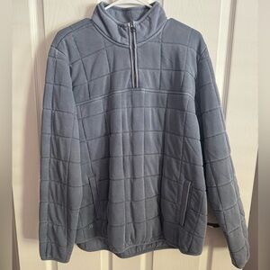 Quilted Blue Pullover